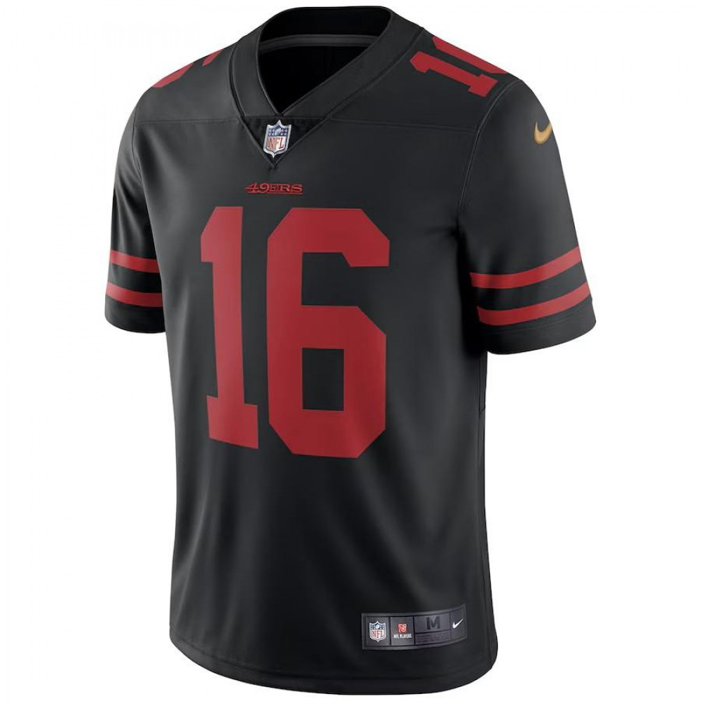 Joe Montana San Francisco 49ers Nike Vapor Limited Jersey - Black-GridironStore